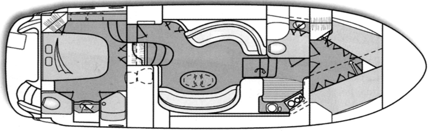 Sea Ray Yachts 390 Motor Yacht; 40 Motor Yacht floor plan