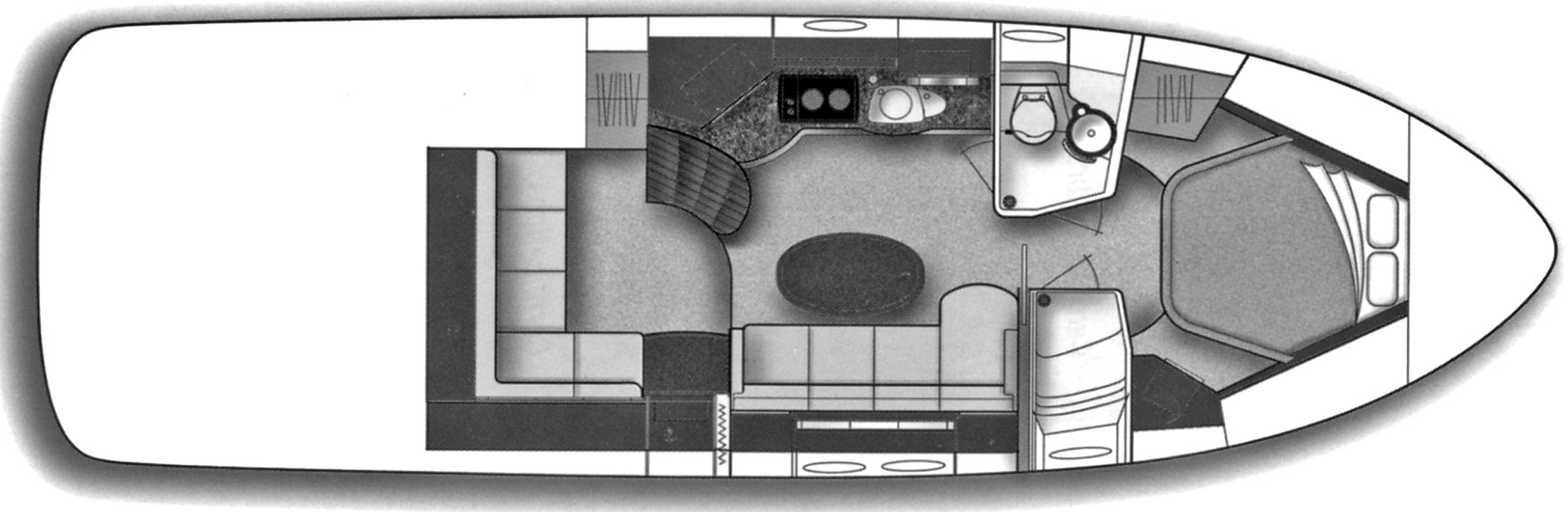 Sea Ray Yachts 390 Sundancer; 40 Sundancer floor plan
