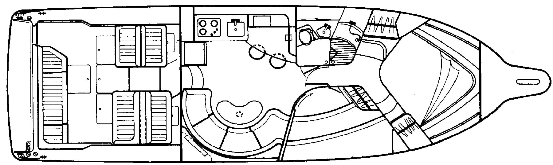 Sea Ray Yachts 400 Express Cruiser floor plan