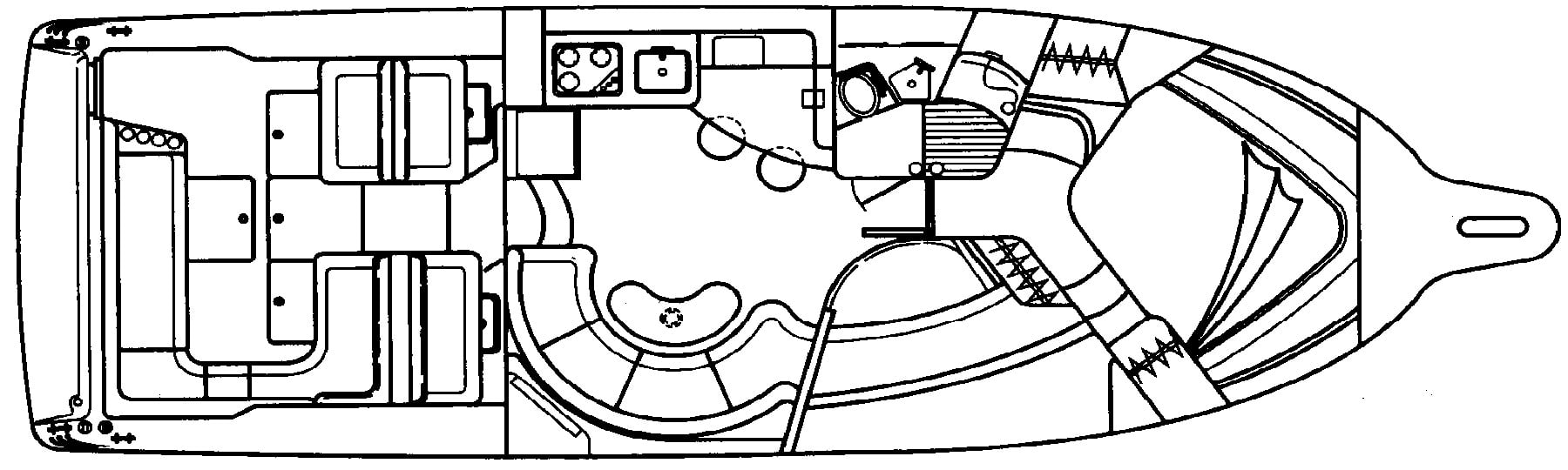 Sea Ray Yachts 400 Express Cruiser floor plan