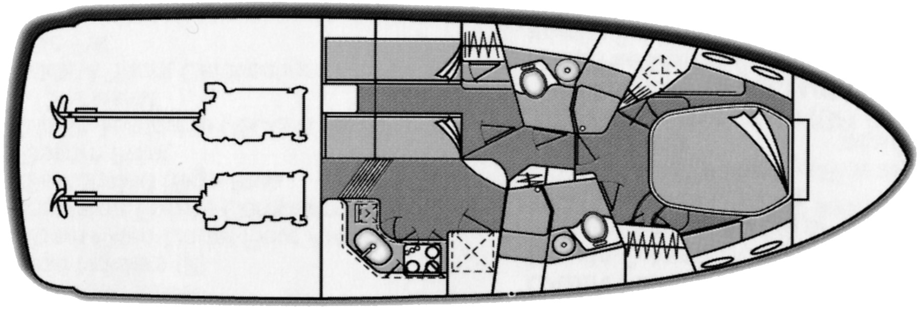 Sea Ray Yachts 400 Sedan Bridge floor plan