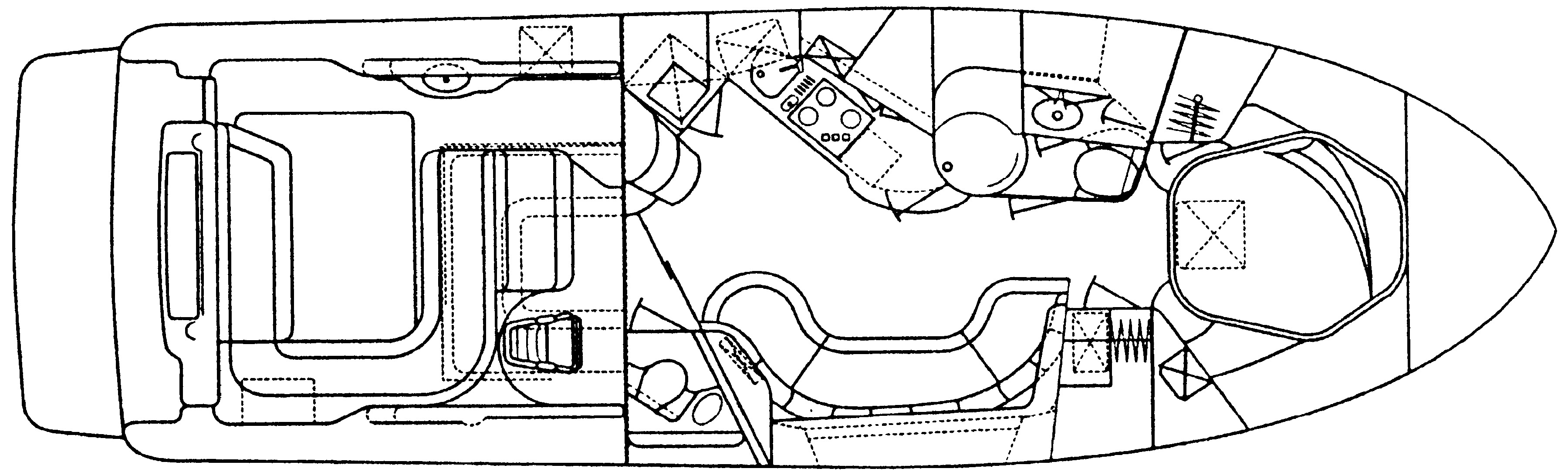 Sea Ray Yachts 400-410 Sundancer floor plan