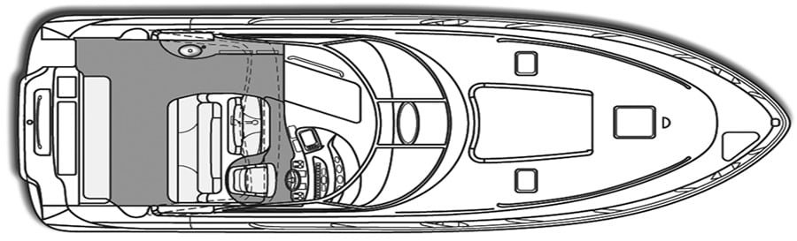 Sea Ray Yachts 410 Express Cruiser floor plan