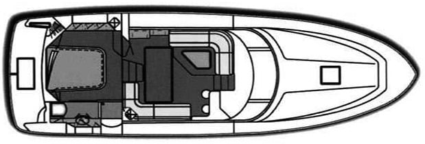 Sea Ray Yachts 420 Aft Cabin floor plan