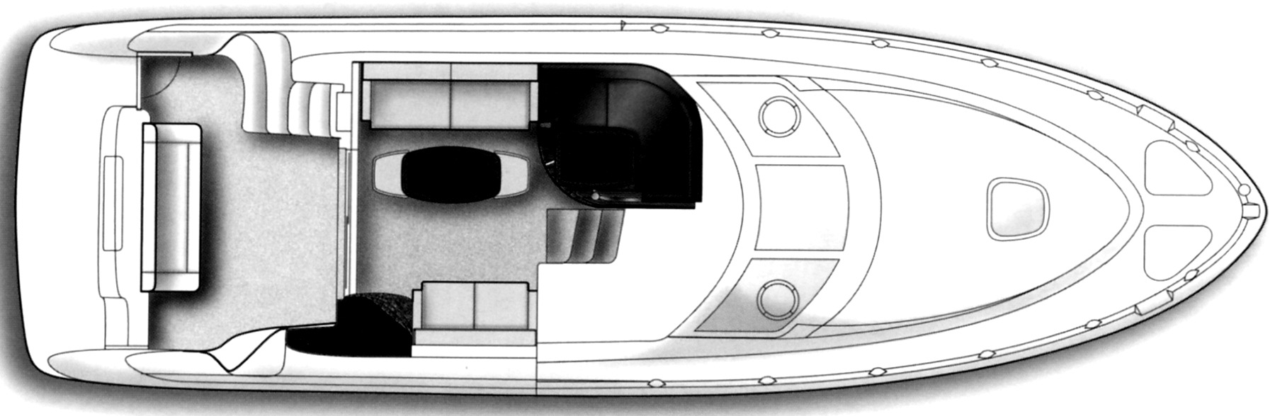 Sea Ray Yachts 420 Sedan Bridge; 44 Sedan Bridge floor plan