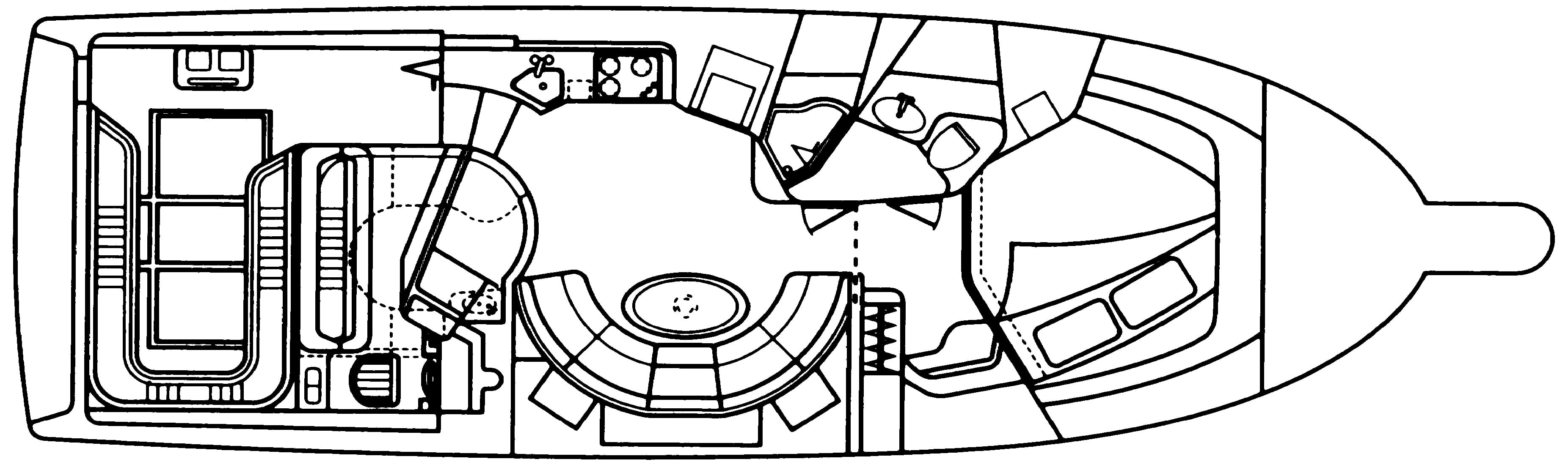 Sea Ray Yachts 420-440 Sundancer floor plan