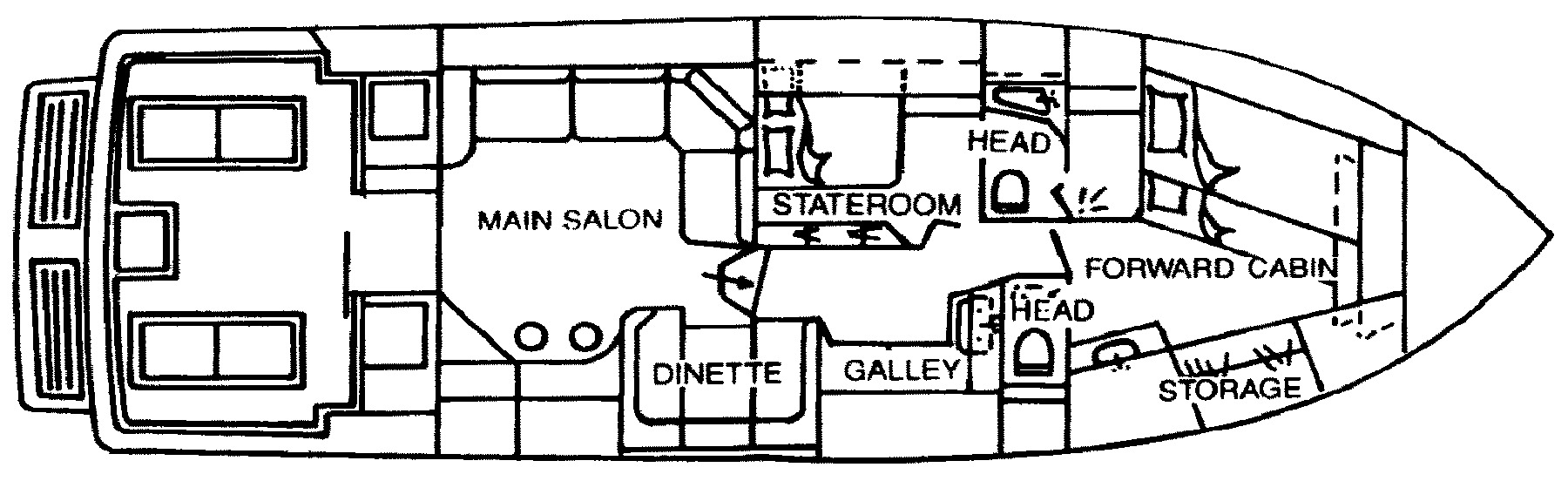 Sea Ray Yachts 460 Sport Fisherman floor plan