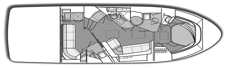 Sea Ray Yachts 460 Sundancer floor plan