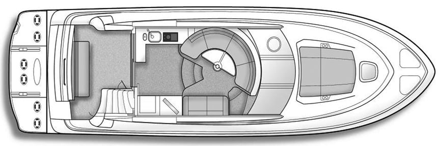 Sea Ray Yachts 47 Sedan Bridge floor plan