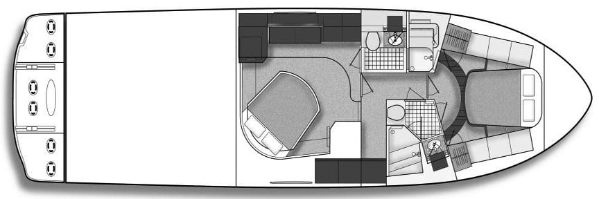 Sea Ray Yachts 47 Sedan Bridge floor plan