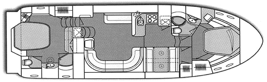 Sea Ray Yachts 480 Motor Yacht floor plan
