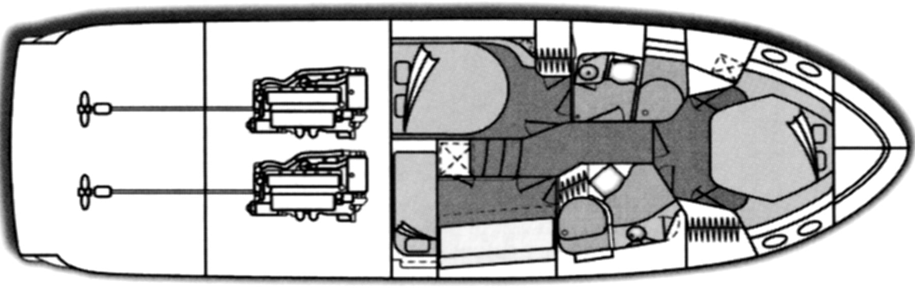 Sea Ray Yachts 480 Sedan Bridge floor plan