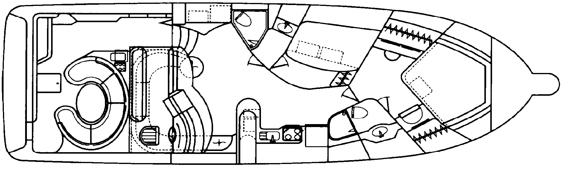 Sea Ray Yachts 480-500 Sundancer floor plan