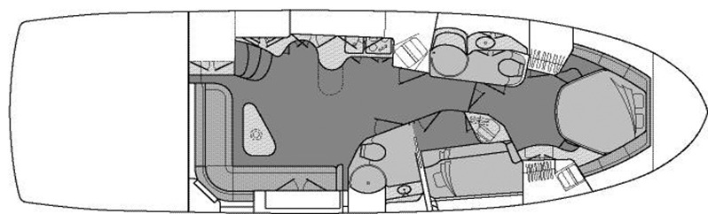 Sea Ray Yachts 510 Sundancer floor plan