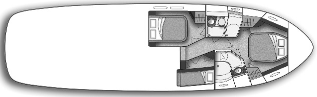 Sea Ray Yachts 500-520 Sedan Bridge floor plan
