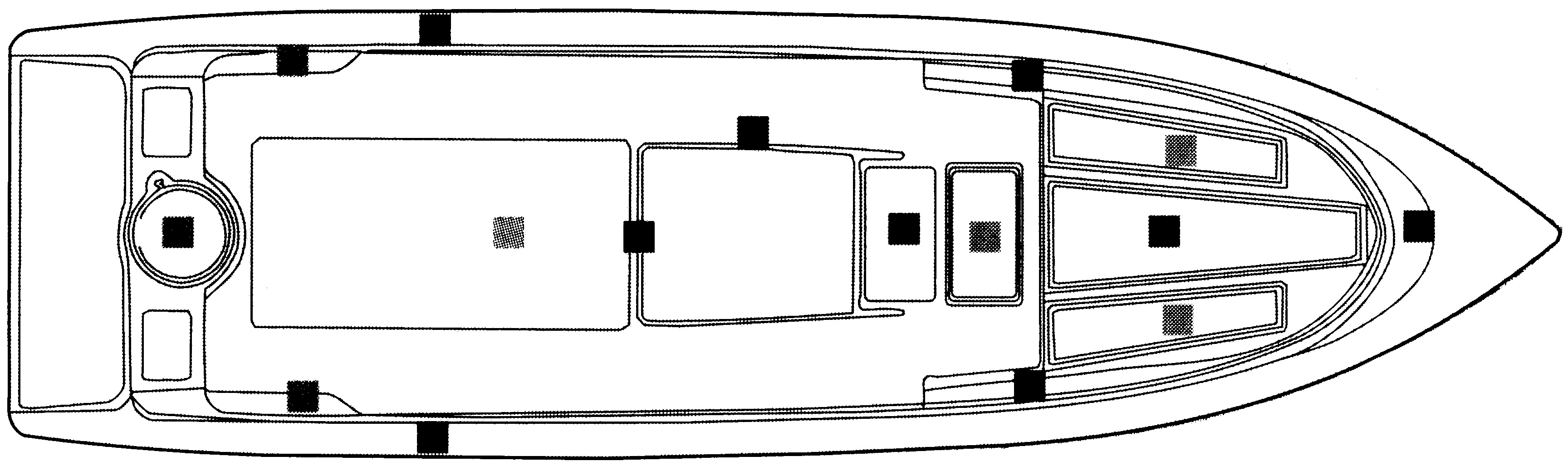 Hydra-Sports Vector 3000 Center Console floor plan