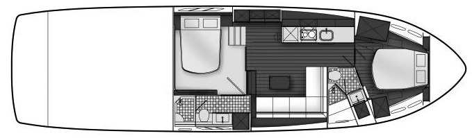 Sea Ray Yachts 540 Sundancer floor plan