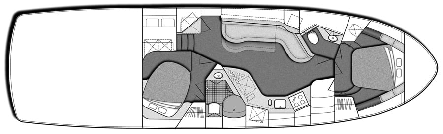 Sea Ray Yachts 550 Sundancer floor plan