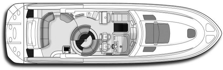 Sea Ray Yachts 55 Sundancer; 580 Sundancer floor plan