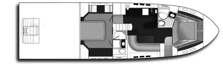 Sea Ray Yachts 55 Sundancer; 580 Sundancer floor plan