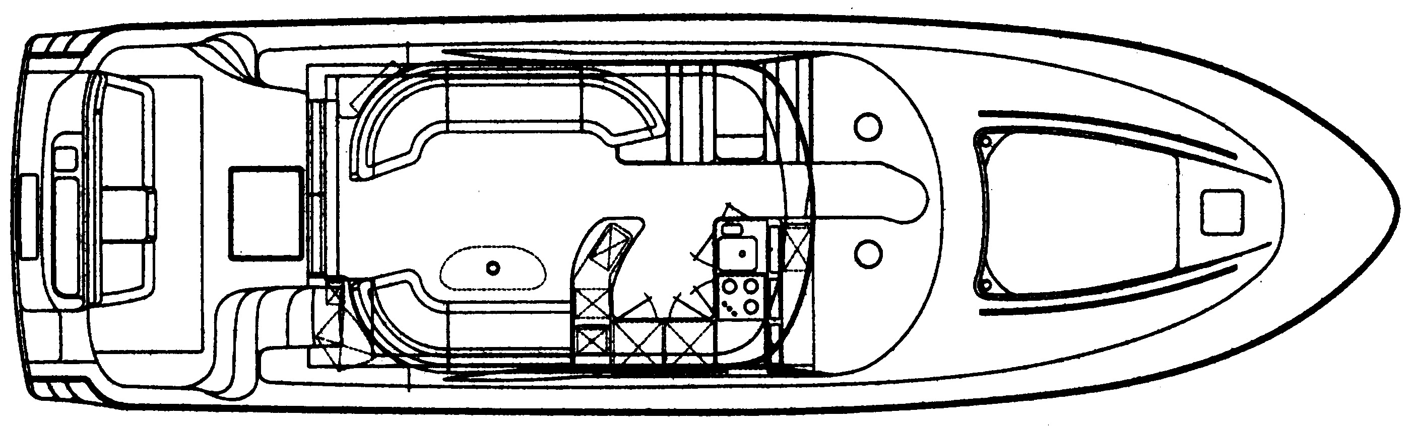 Sea Ray Yachts 560 Sedan Bridge floor plan