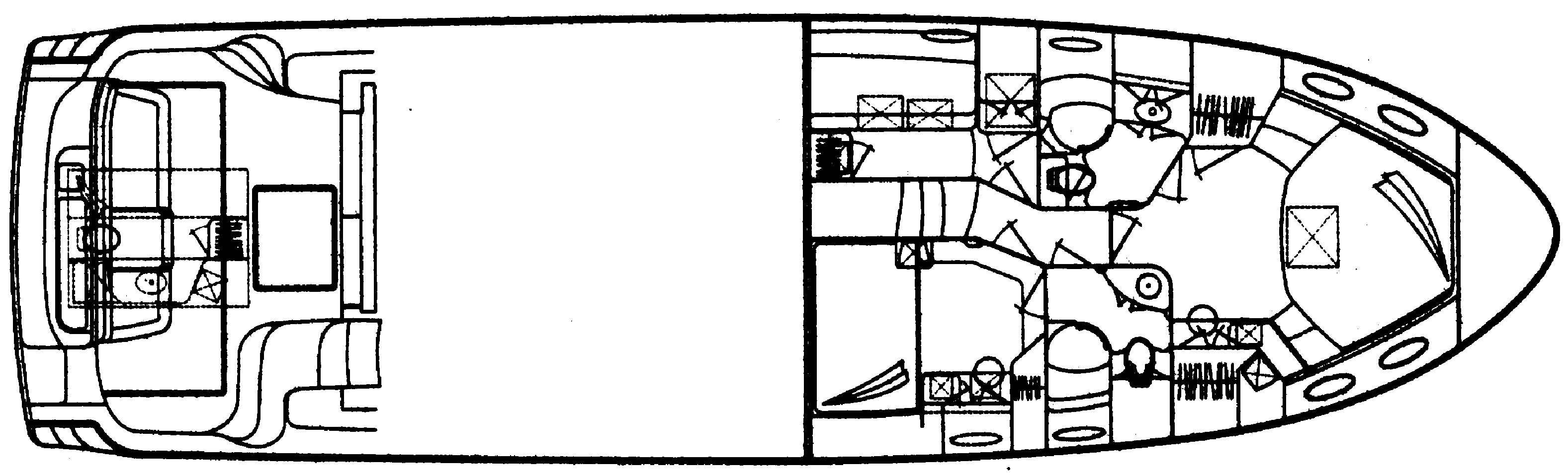 Sea Ray Yachts 560 Sedan Bridge floor plan