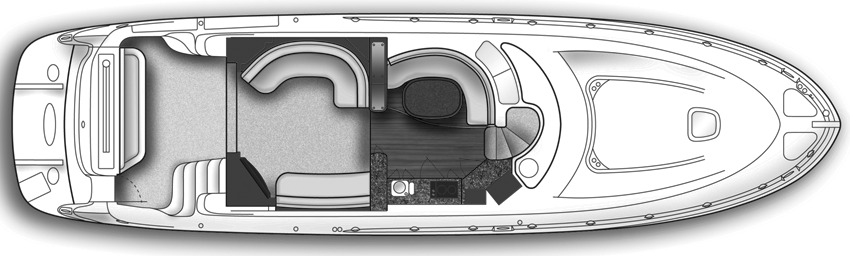 Sea Ray Yachts 550-580 Sedan Bridge floor plan