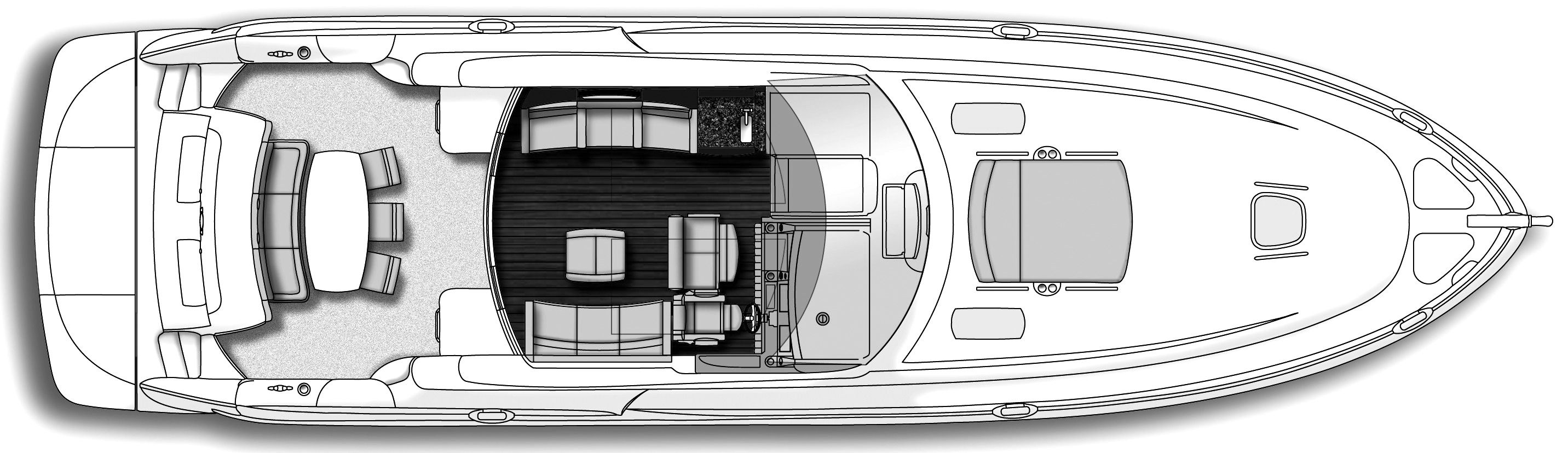 Sea Ray Yachts 60 Sundancer; 610 Sundancer floor plan