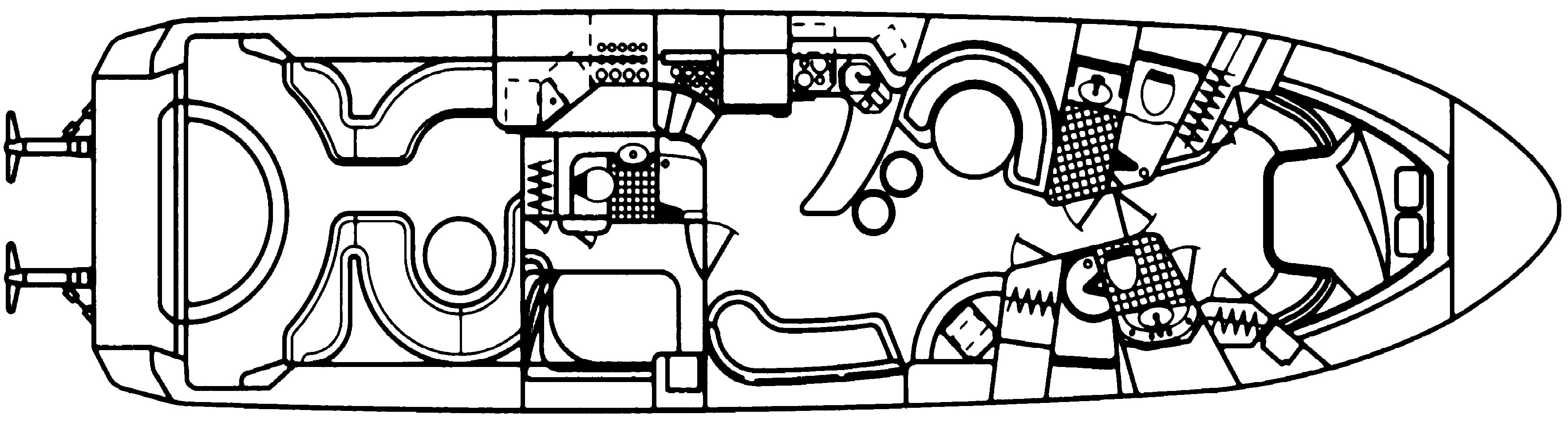 Sea Ray Yachts 630 Sundancer floor plan