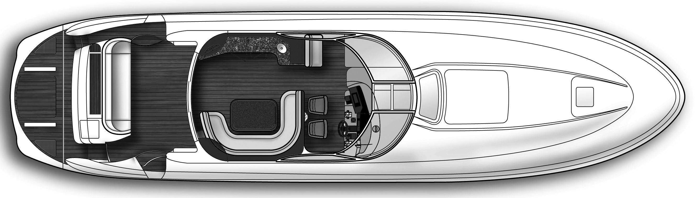 Sea Ray Yachts 680 Sun Sport floor plan