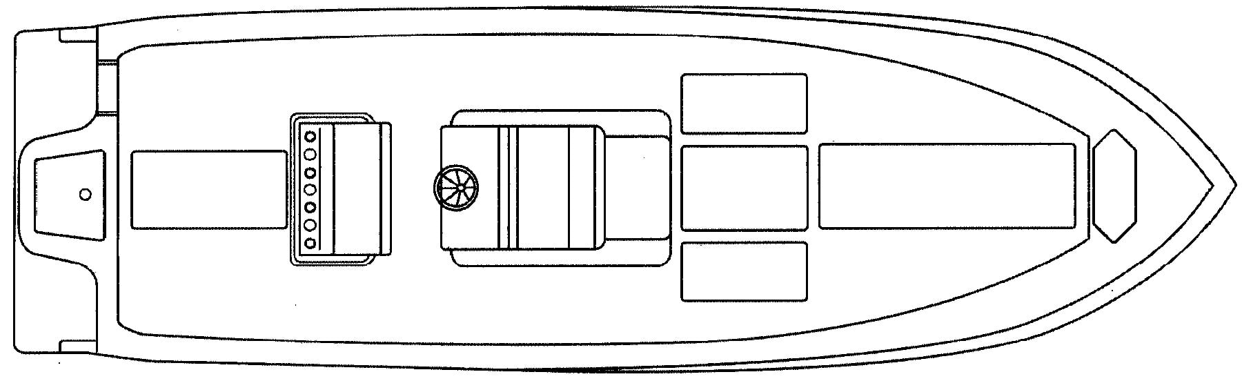 SeaVee 310 Open floor plan