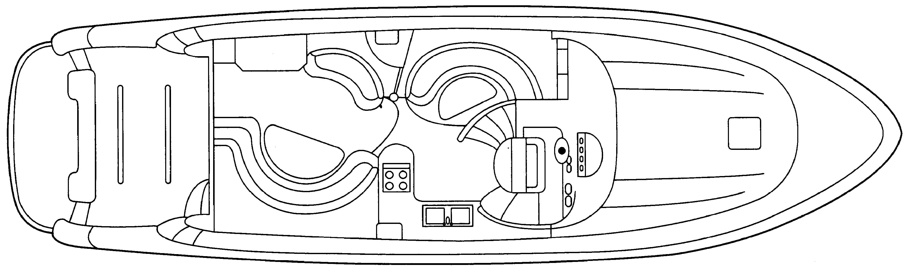 Sealine Yachts T51 Motor Yacht floor plan
