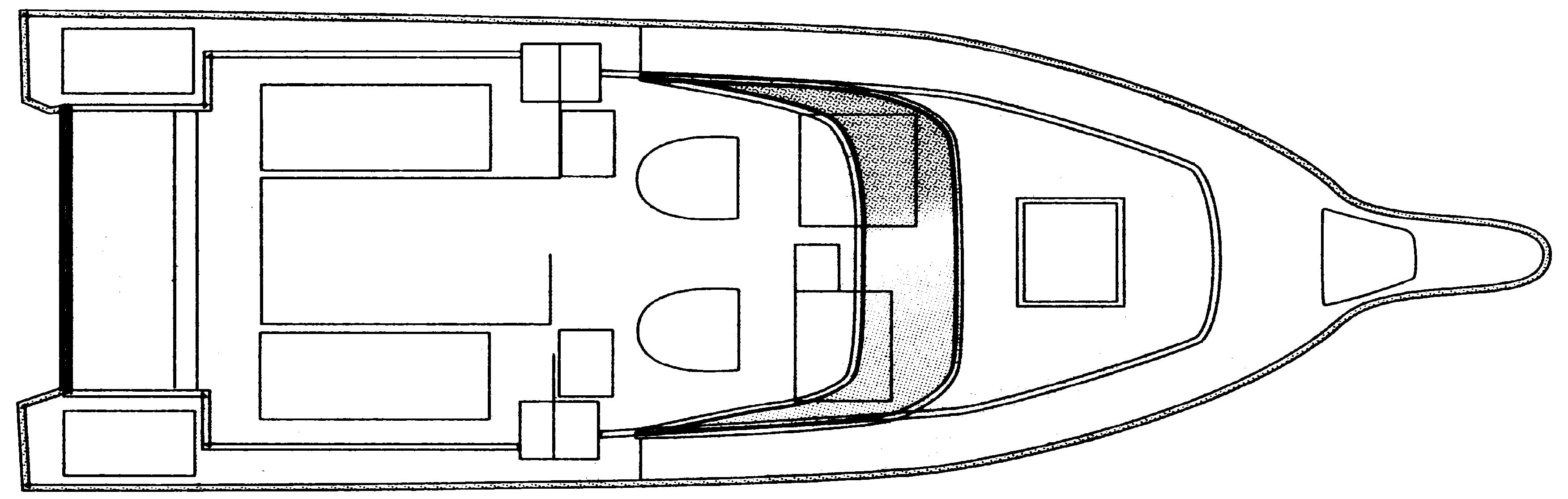 Seaswirl Striper 2600 Walkaround floor plan