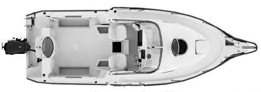 Seaswirl Striper 2601 Walkaround floor plan