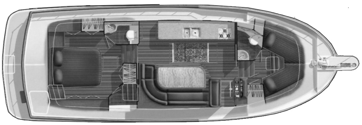 Selene Yachts 40-42 Archer floor plan