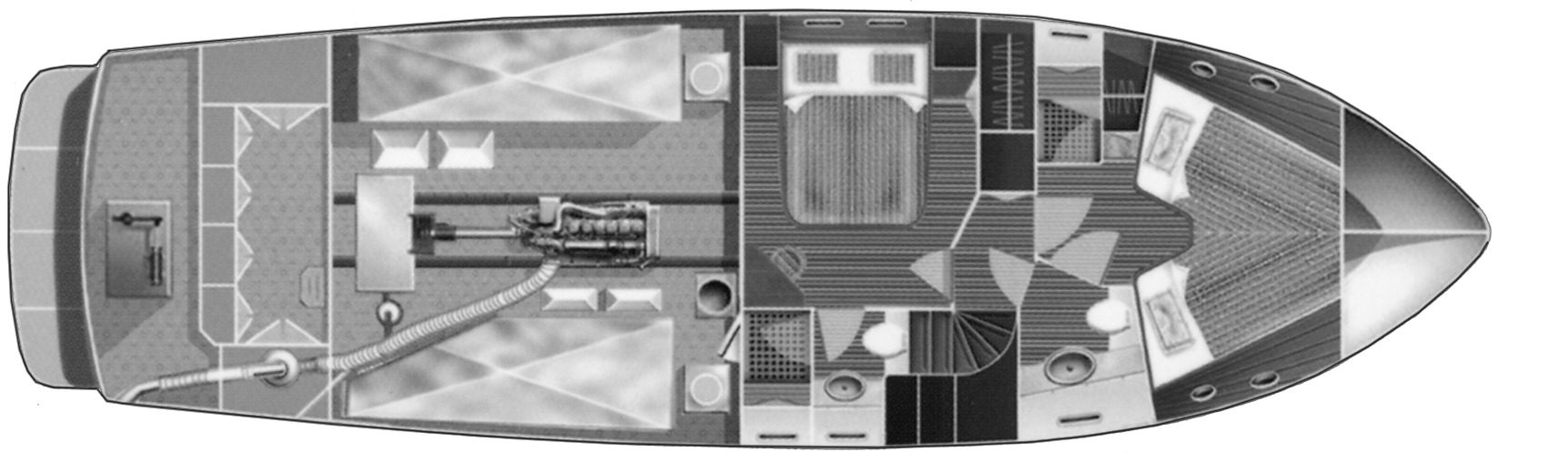 Selene Yachts 48-49 floor plan