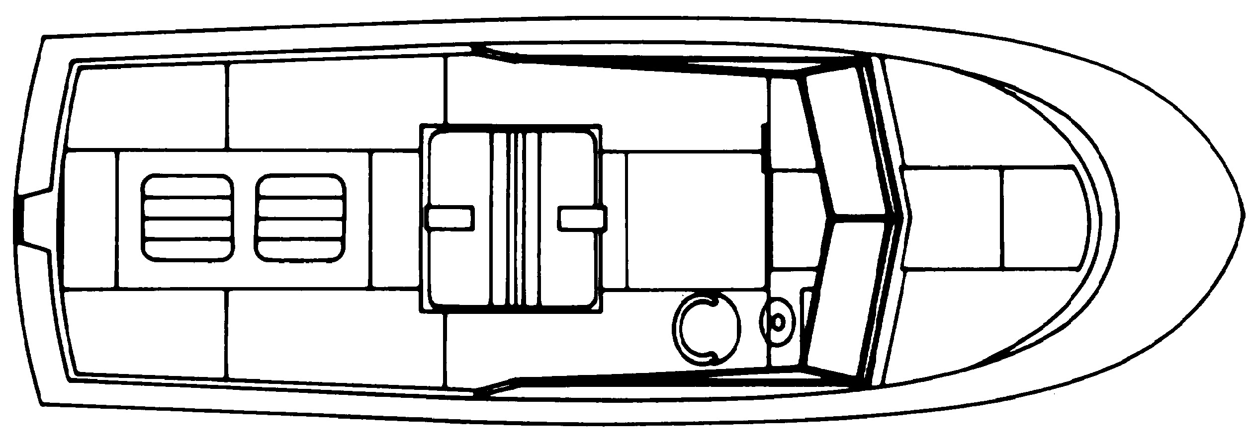 Shamrock 260 Cuddy Cabin floor plan