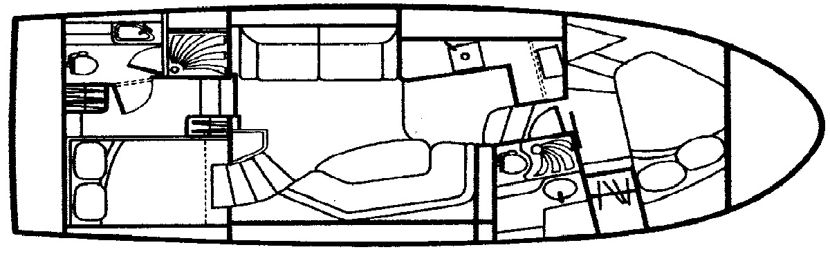 Silverton Yachts 322 Motor Yacht floor plan