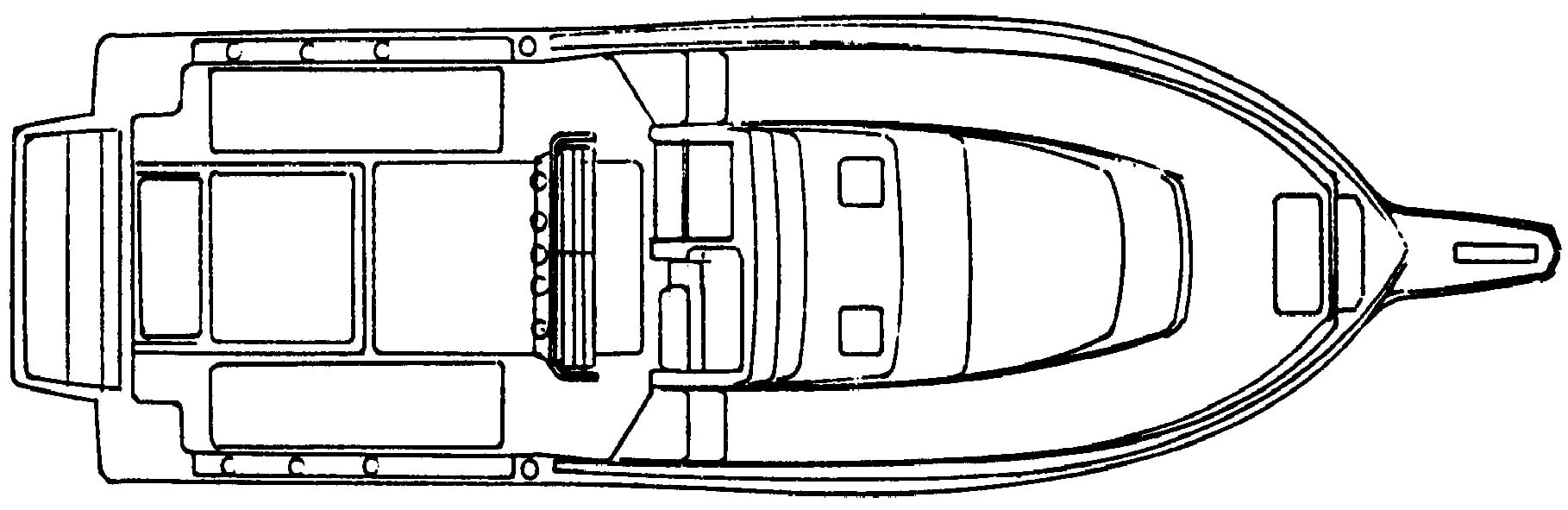 Intrepid Yachts 26 Walkaround floor plan