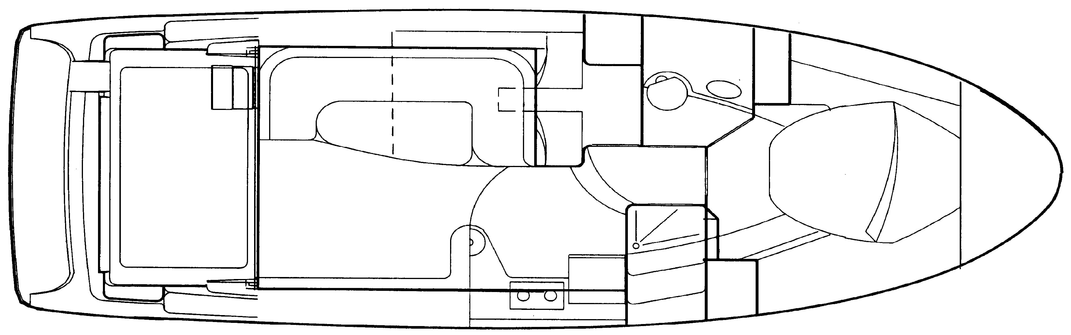 Silverton Yachts 362 Sedan Cruiser floor plan