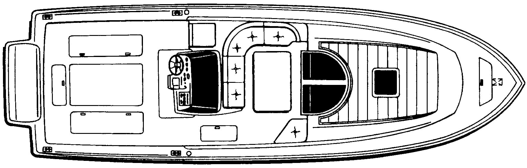 Intrepid Yachts 33 Cuddy floor plan
