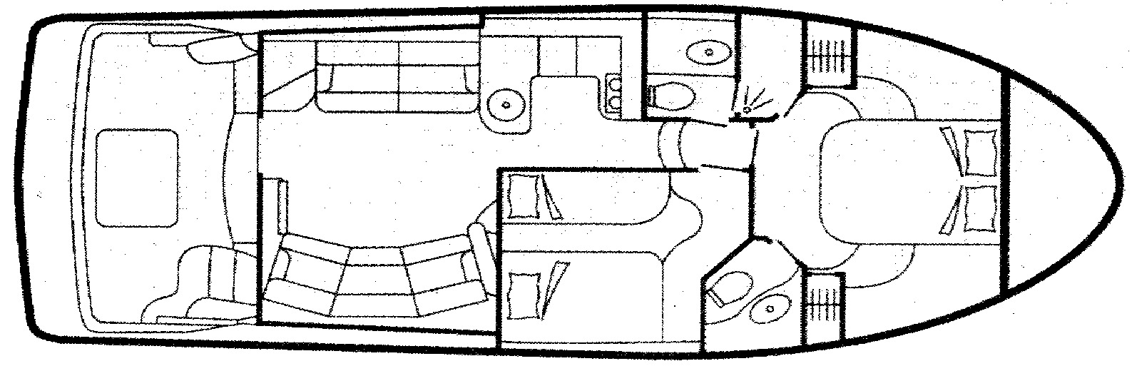 Silverton Yachts 43 Sport Bridge floor plan