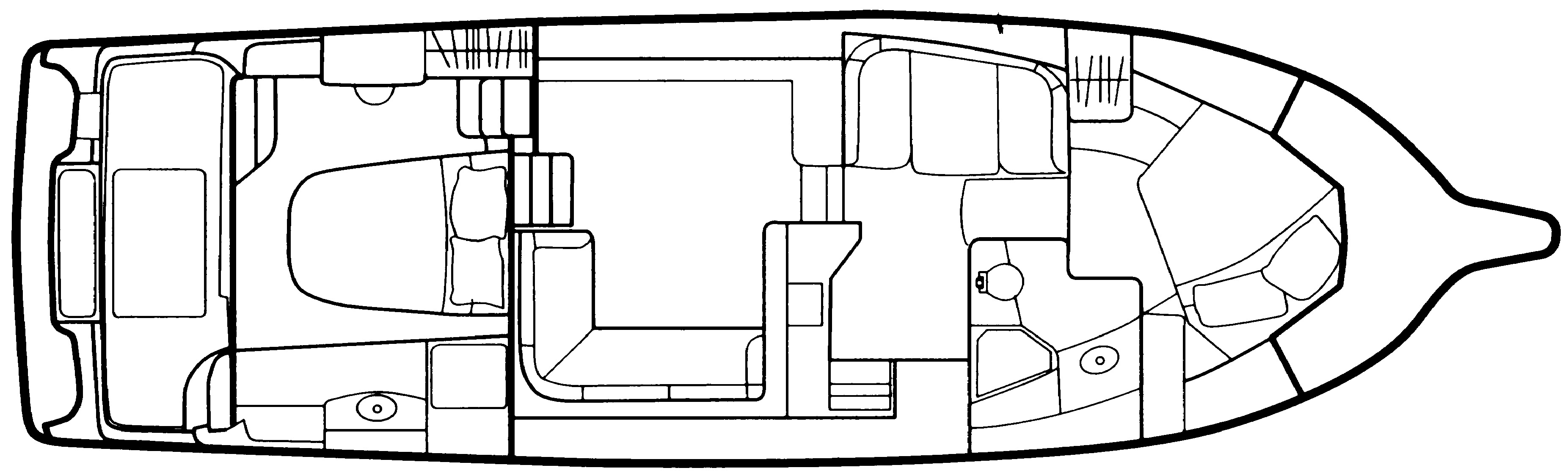 Silverton Yachts 442 Cockpit Motor Yacht floor plan