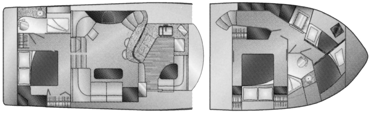 Silverton Yachts 453 Motor Yacht floor plan