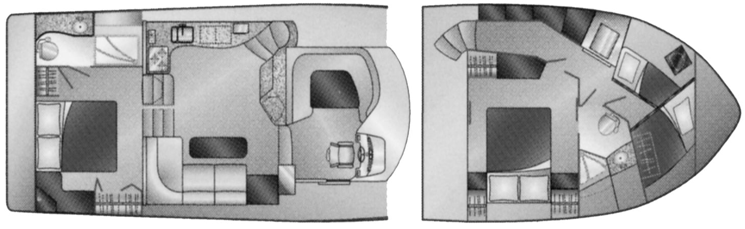 Silverton Yachts 453 Motor Yacht floor plan