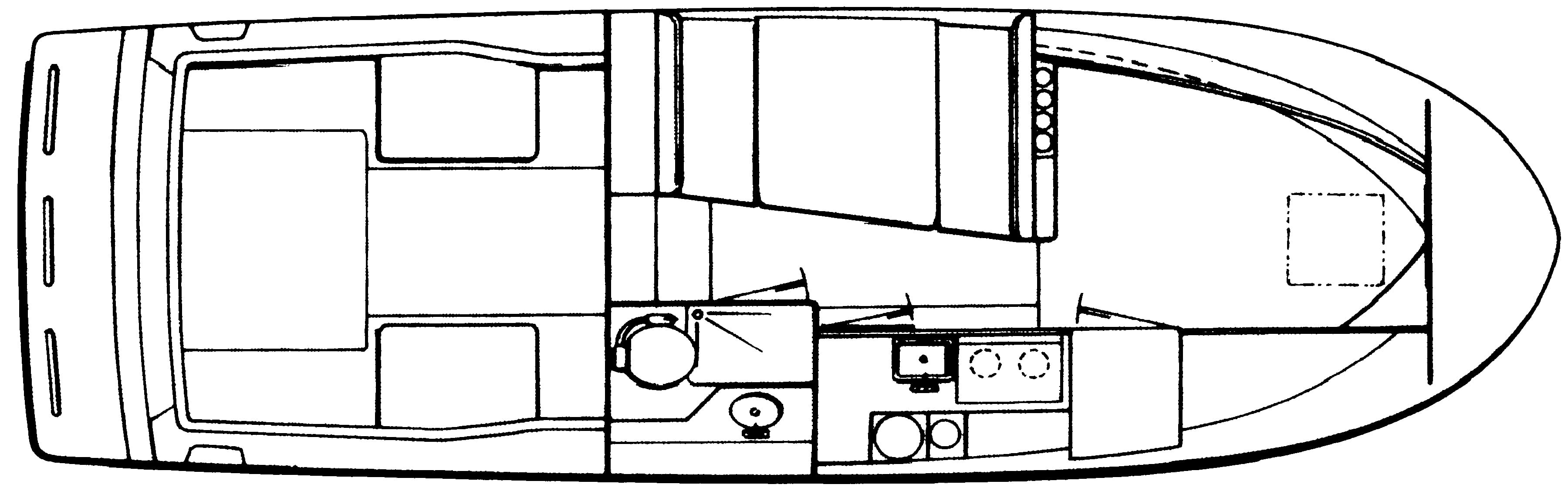 Skipjack 262 Flybridge floor plan