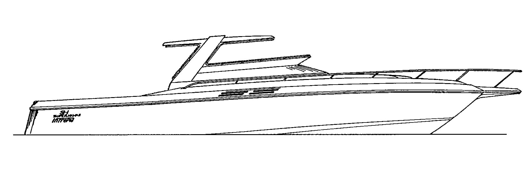 Intrepid Yachts 38 Evolution floor plan