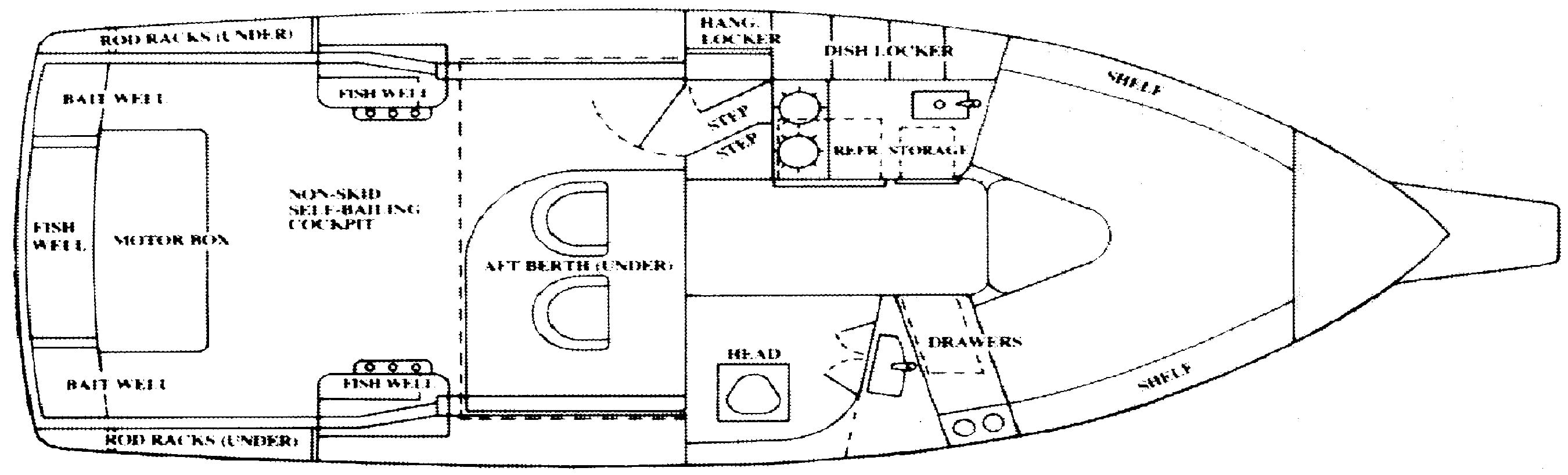 Stamas 288 Liberty; 288 Family Fisherman floor plan