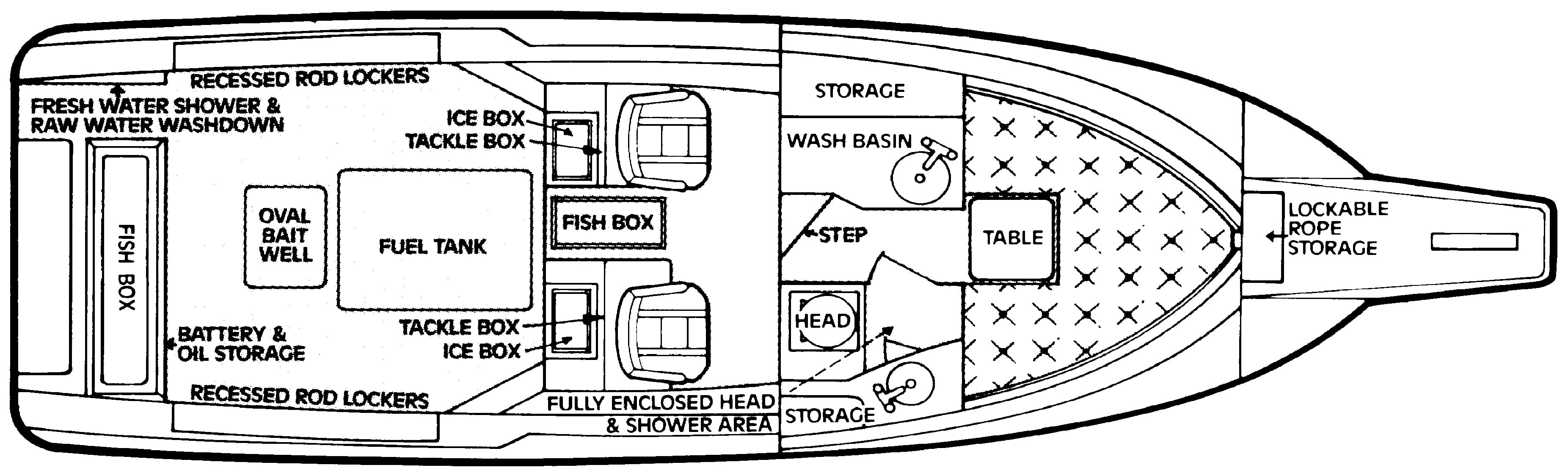 Stratos 2600-2700 Walkaround floor plan