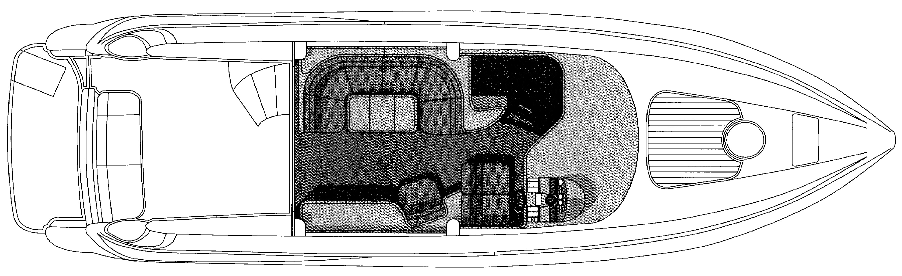 Sunseeker Yachts Manhattan 44 floor plan